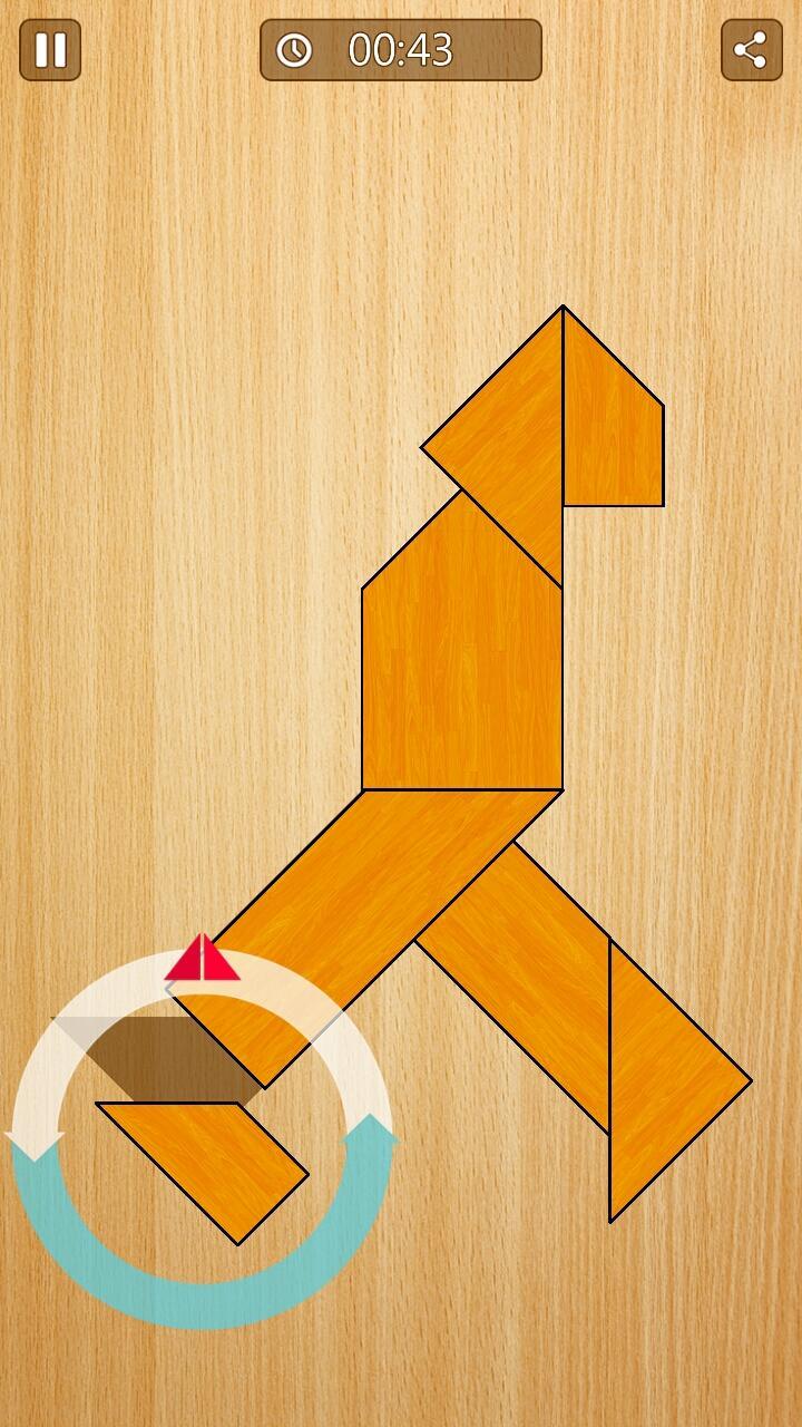 Tangram humanoid