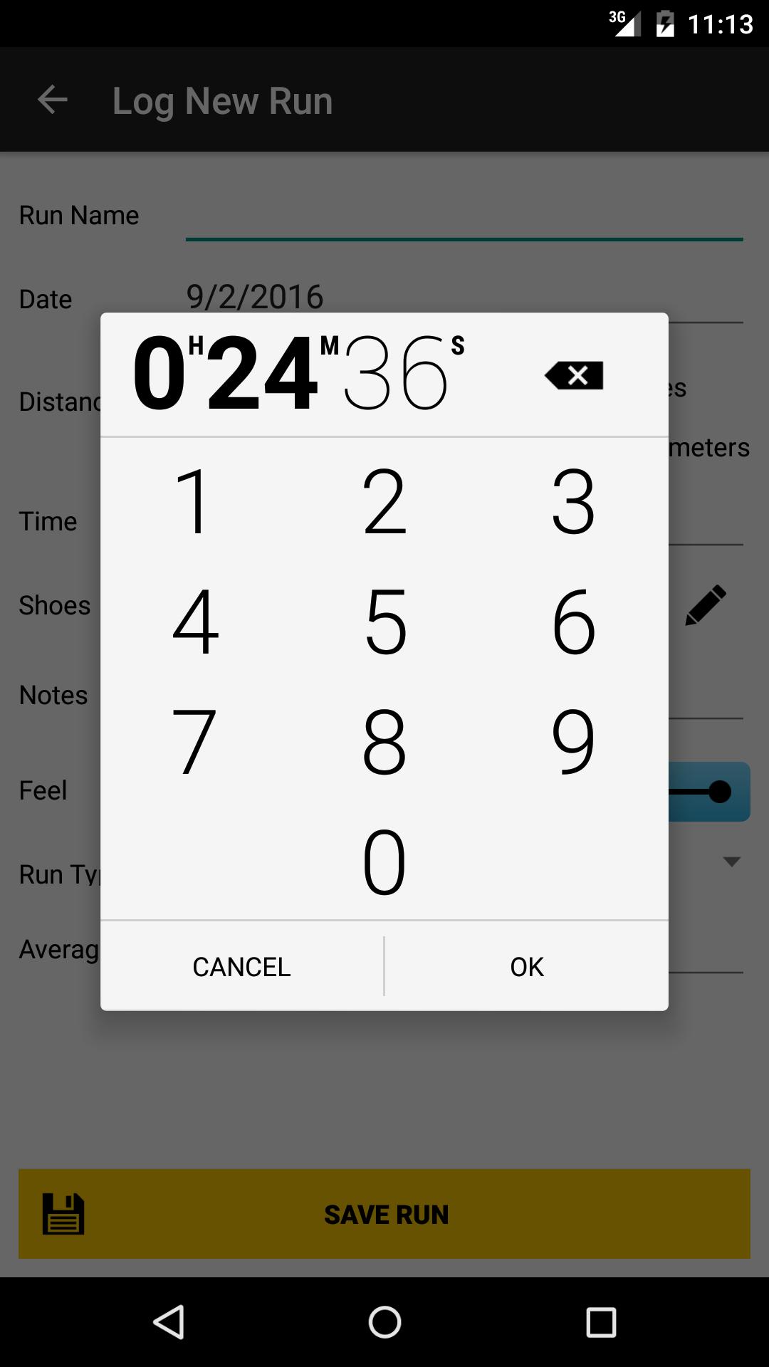 Elite Running Log