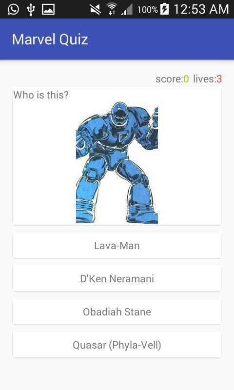 Marvel Quiz