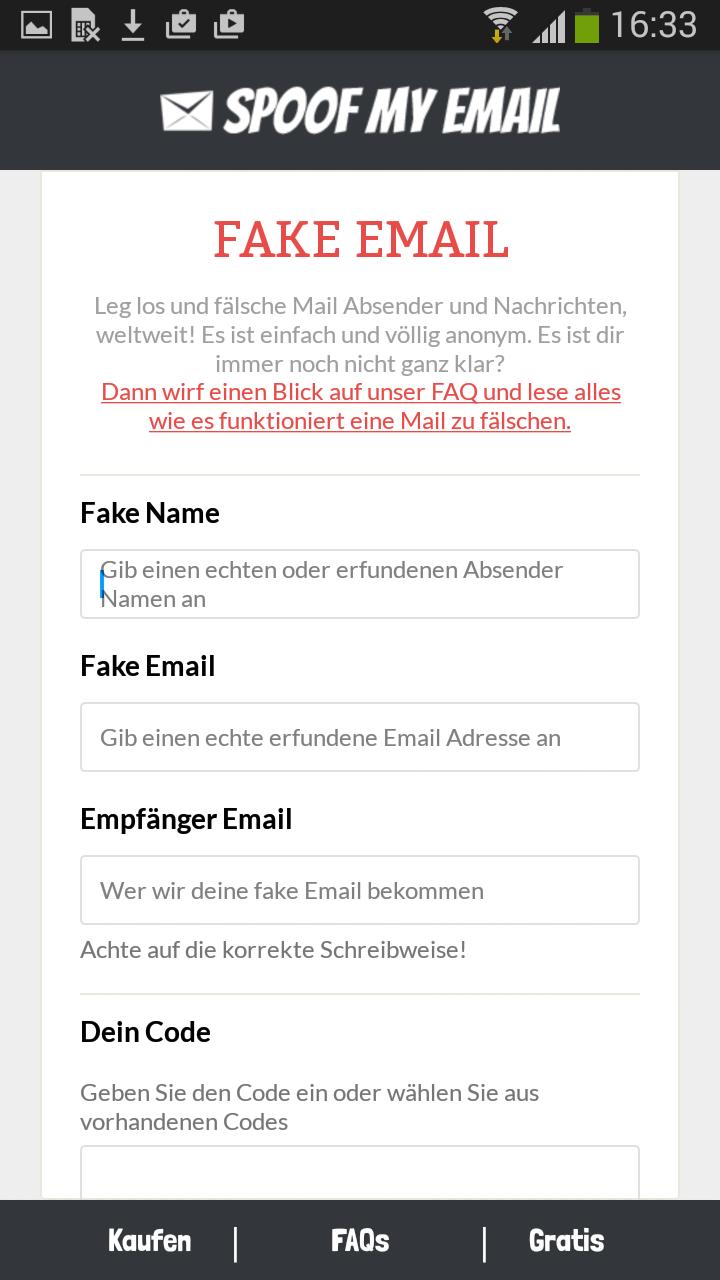 Spoof Email