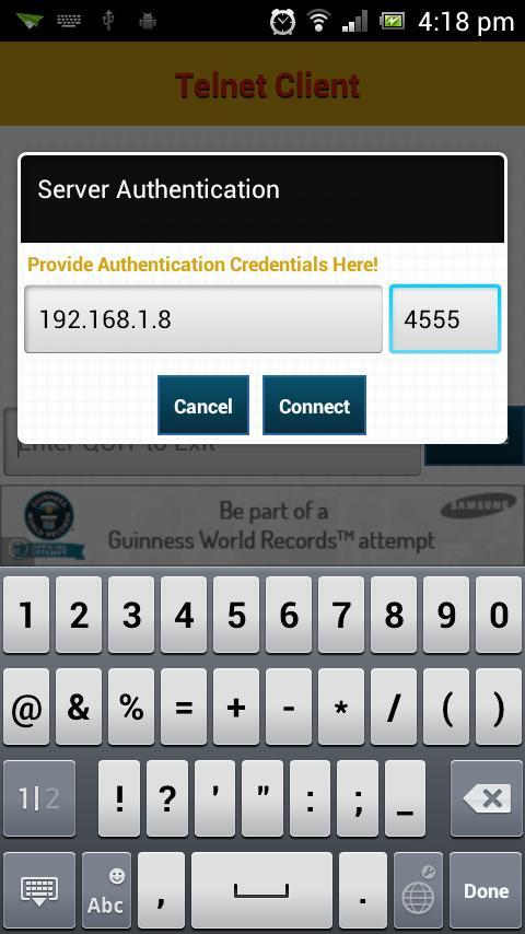 Telnet Client