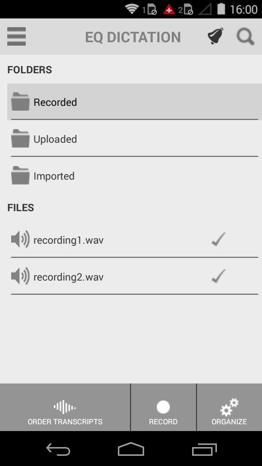 EQ Dictation