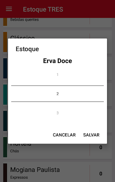 Estoque TRES
