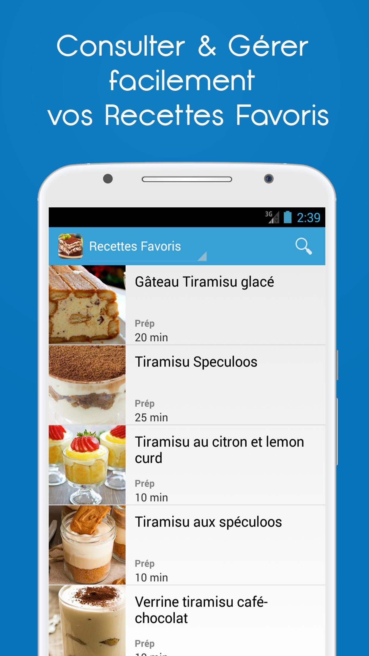 Recettes Tiramisu