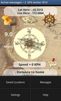 GPS Location & Message center