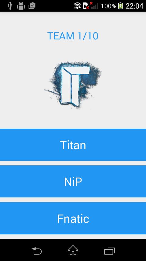 CS:GO teams QUIZ