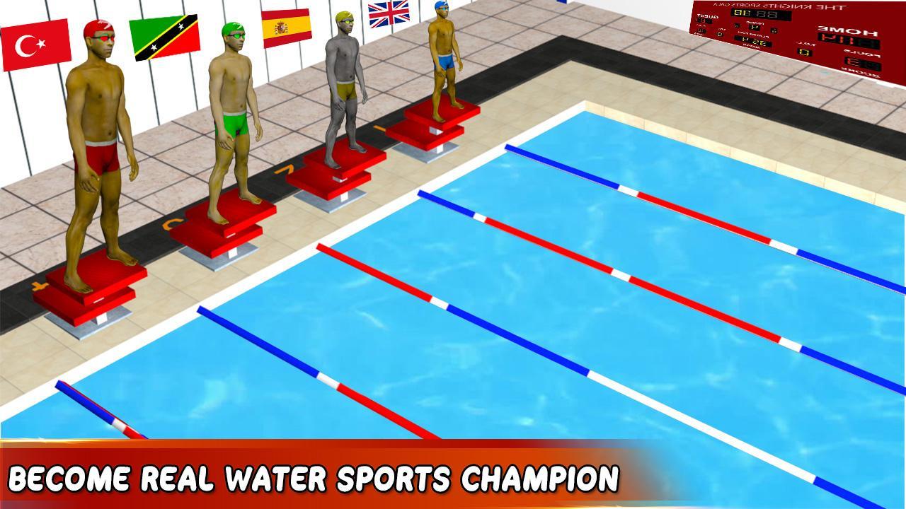 Water Swimming Race