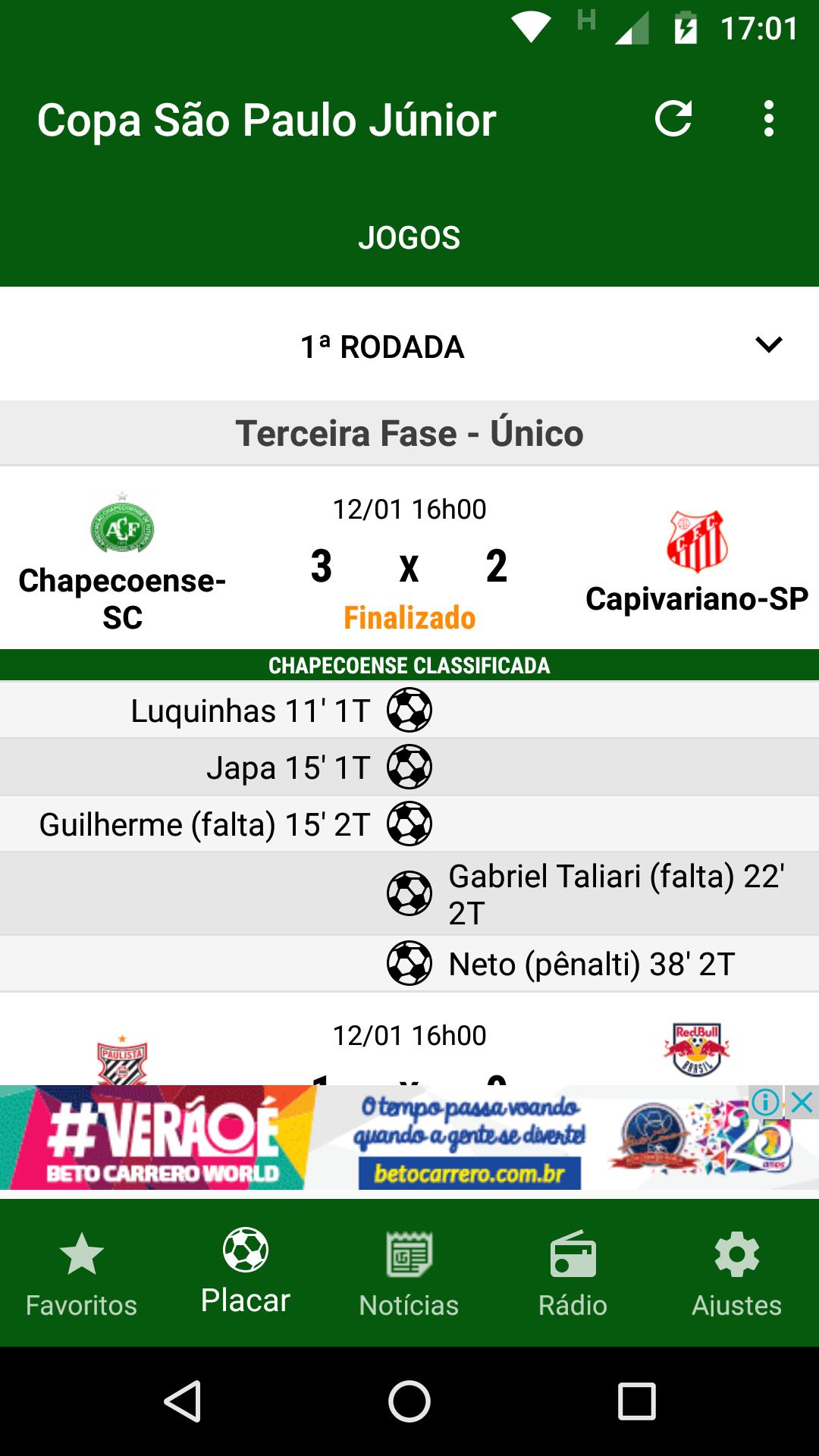 Placar FI