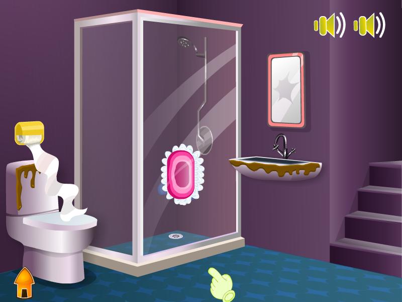 Cleaning Bathroom