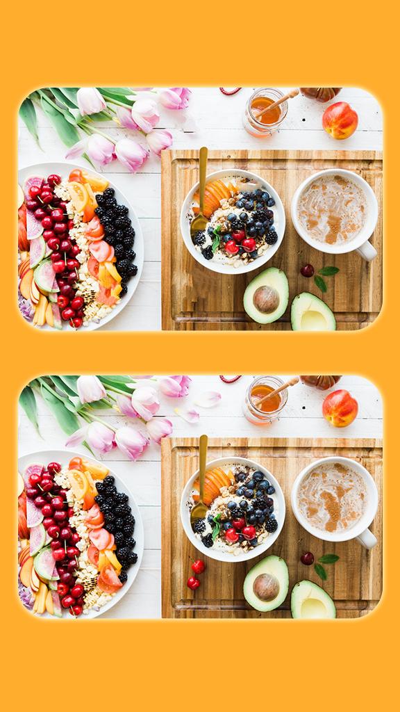 Find The Differences - Food