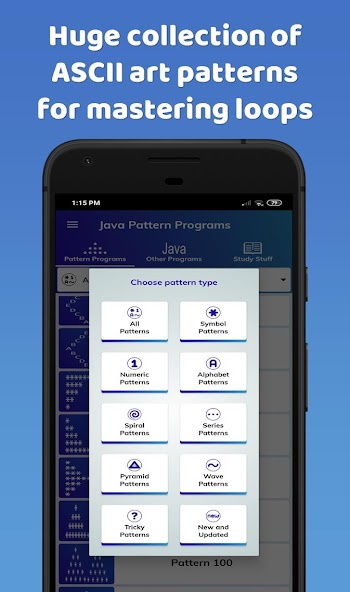 Pattern Programs for Java