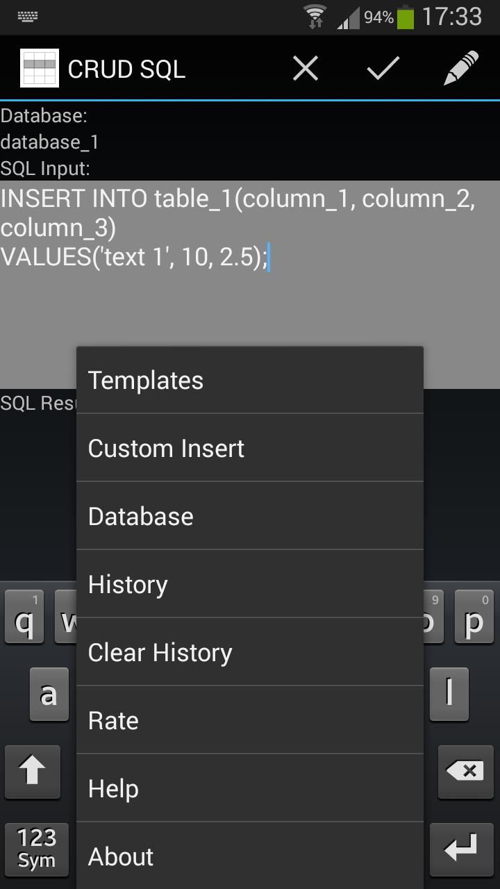 CRUD SQL