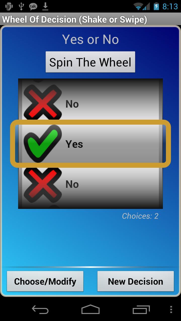 Wheel Of Decision