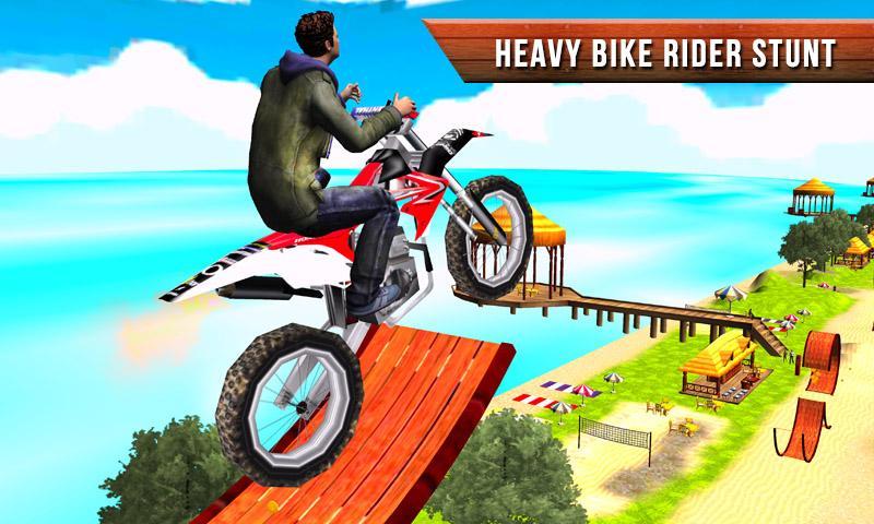 Beach Bike Crazy Stunt