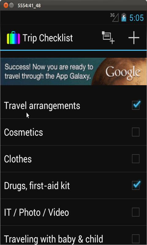 Trip Checklist