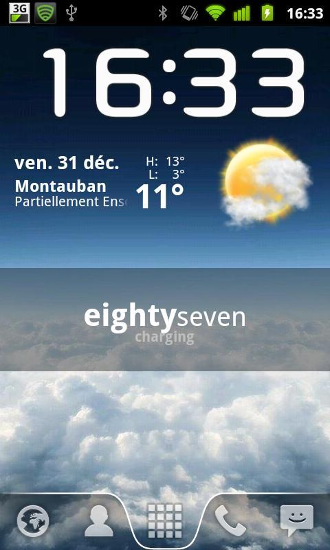Text Battery Widget