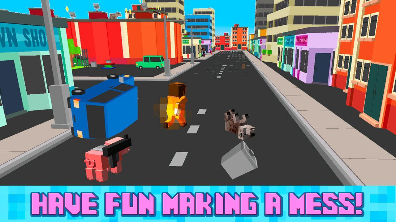Cube Bad Pig City Rampage 3D