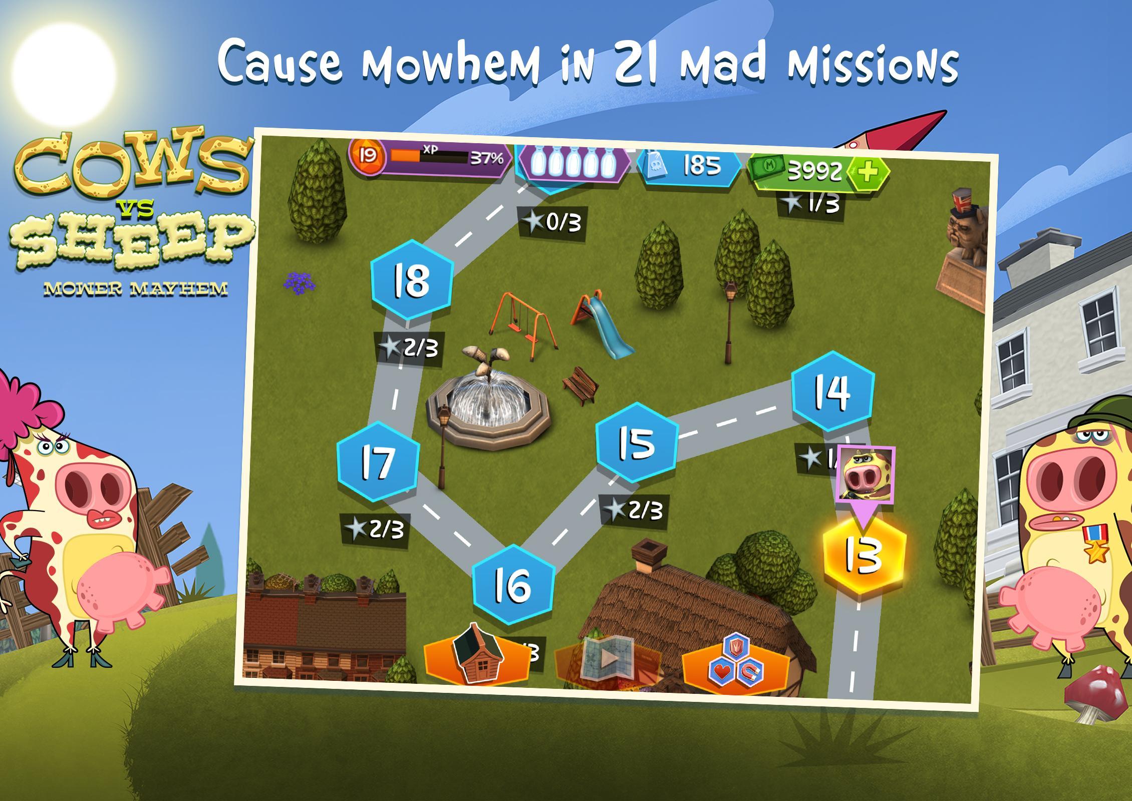 Cows Vs Sheep: Mower Mayhem