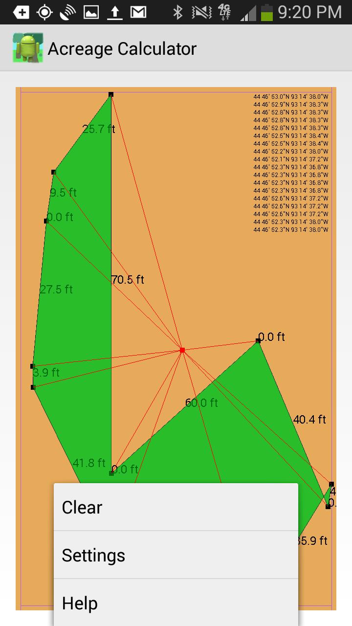 Acreage Calculator
