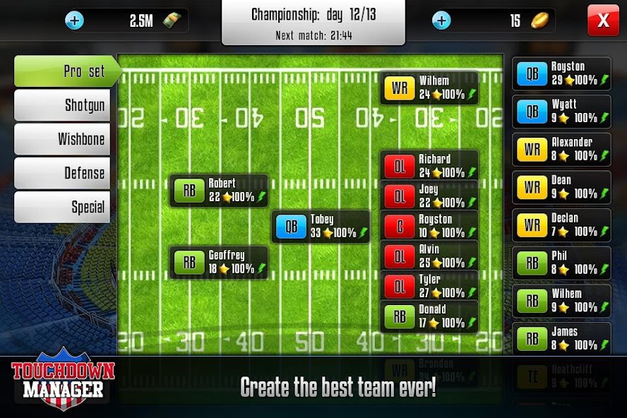 Touchdown Manager
