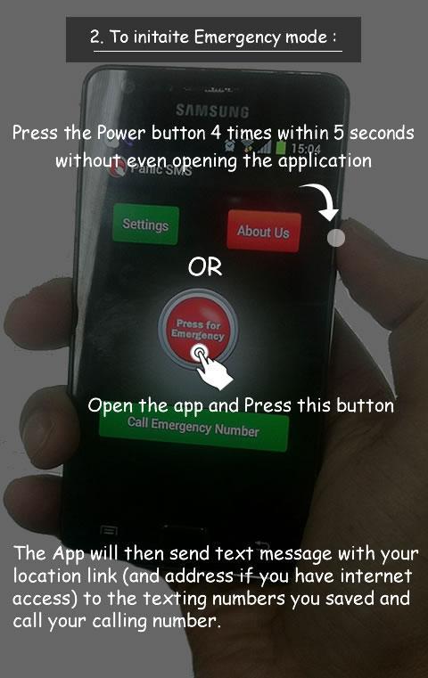Panic SMS