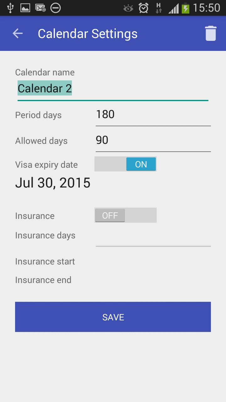Schengen calculator free