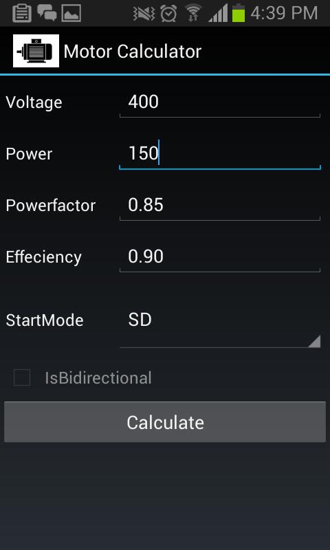Motor Calculator