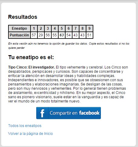Test de eneagrama