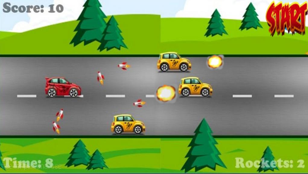 Racing in Car Battle