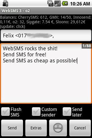 WebSMS: sloono Connector