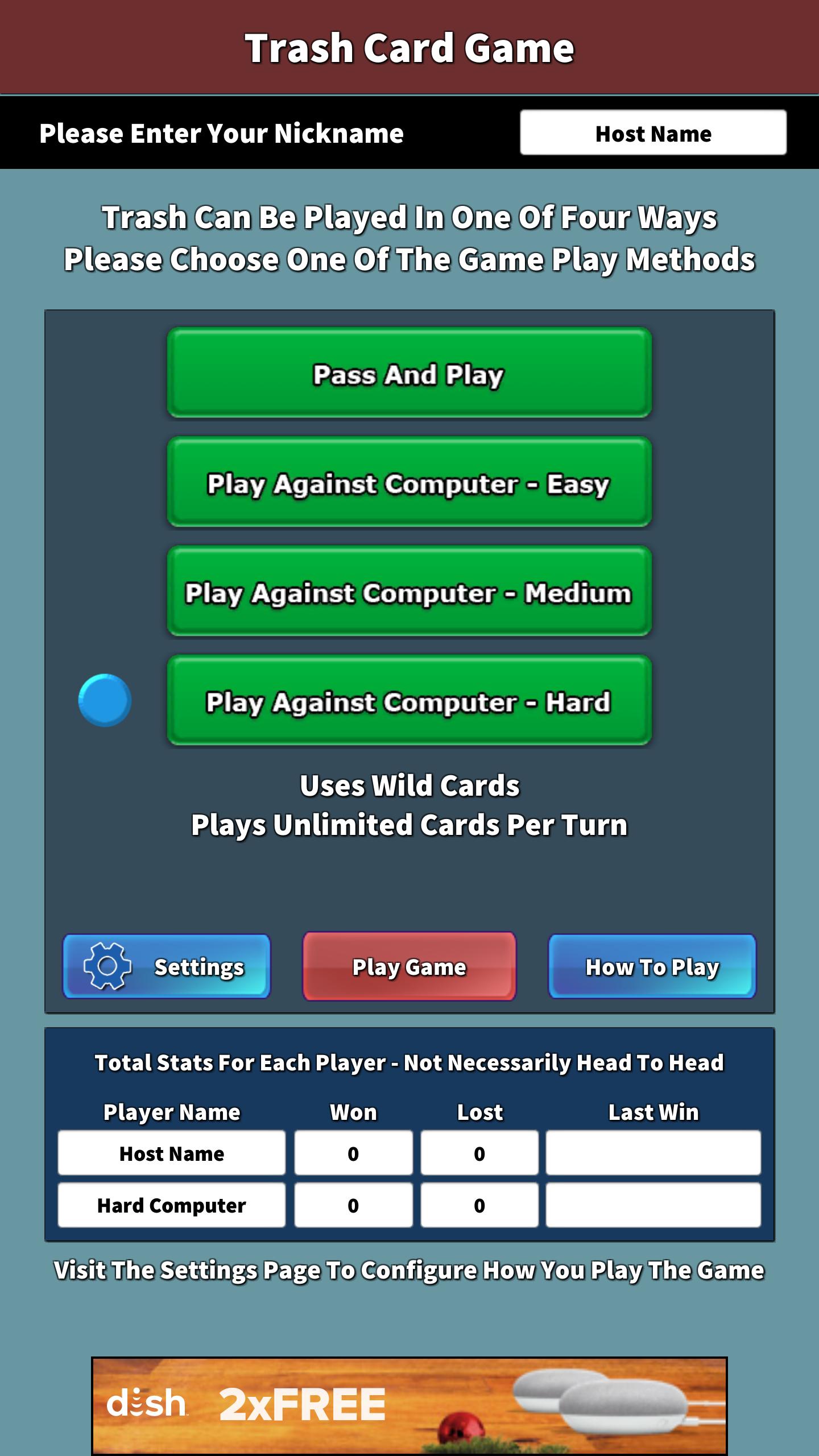 Trash Card Game