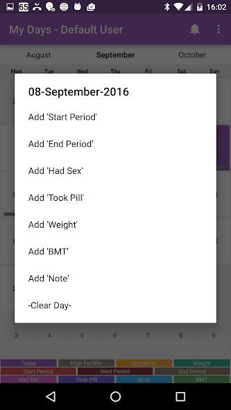 My Days - Ovulation Calendar &