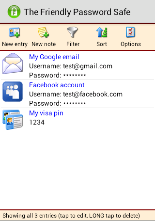 Friendly Password Safe