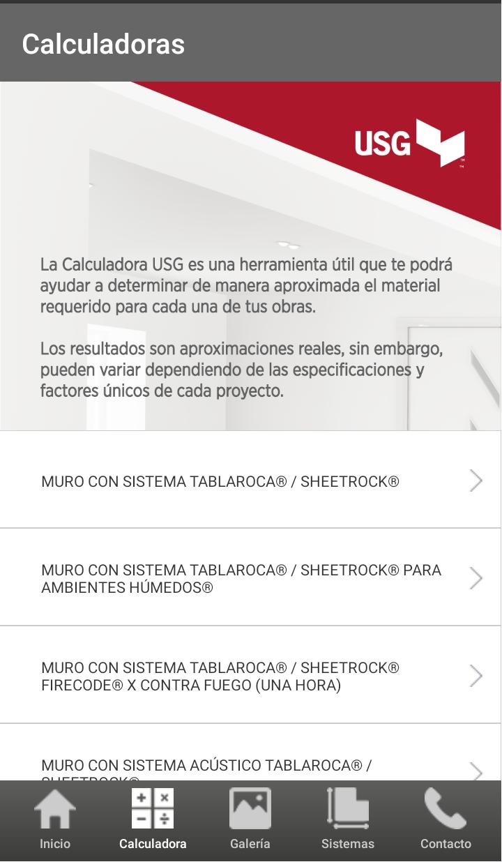 Calculadora USG