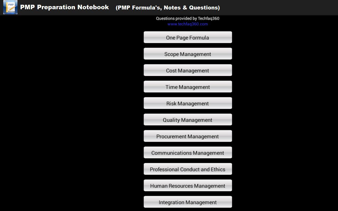 PMP Preparation Note 100 Qns
