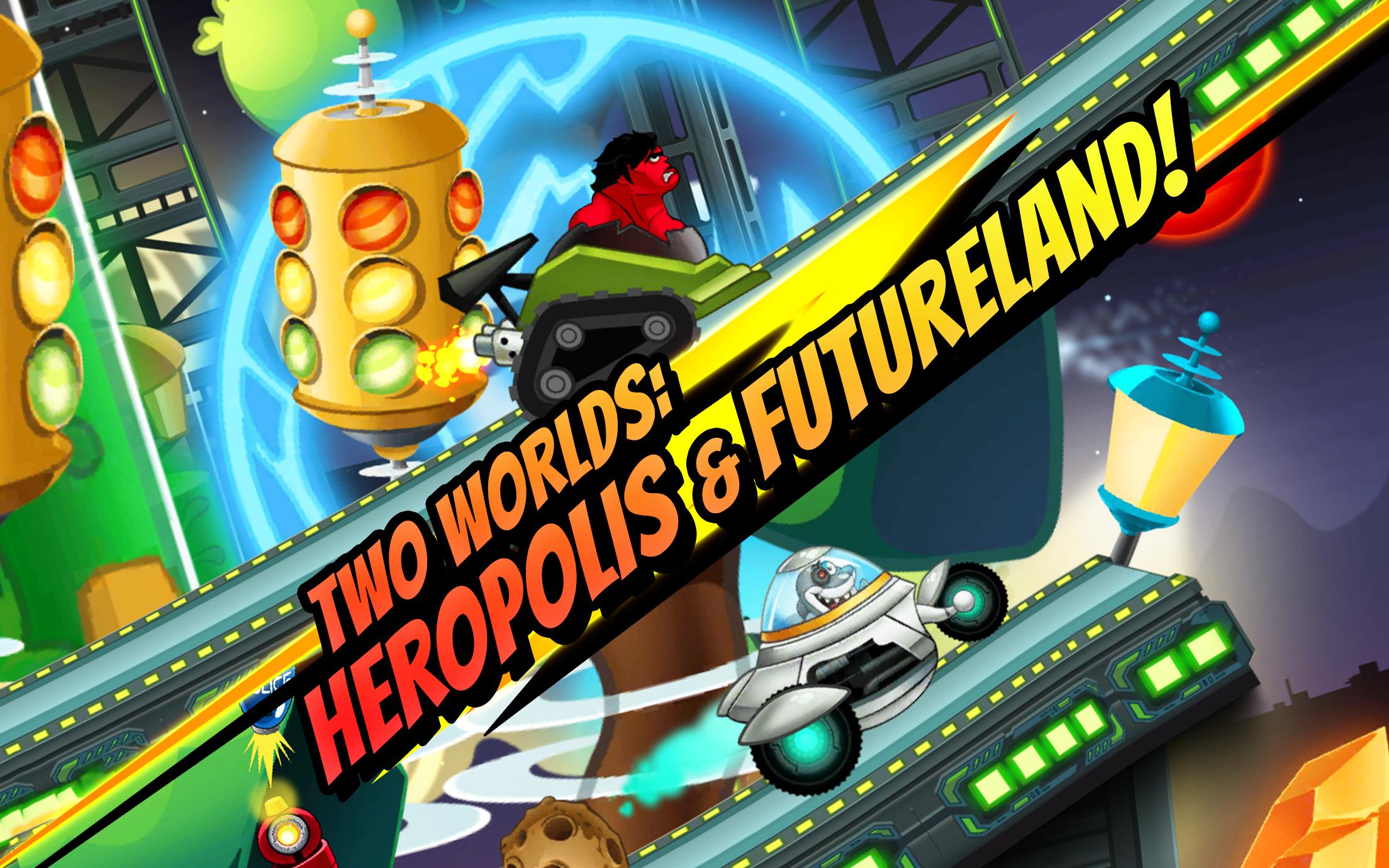 Superheroes Car Racing