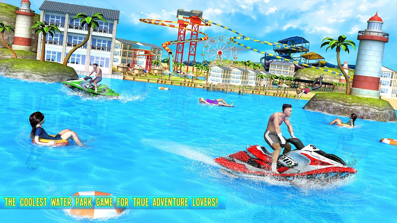 Water Park Downhill Rush  Adventure Slide