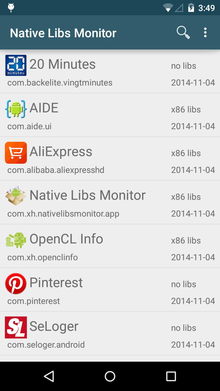 Native Libs Monitor