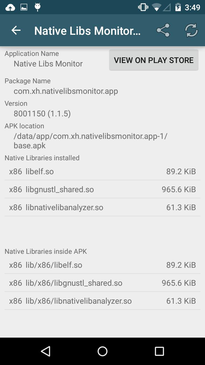 Native Libs Monitor