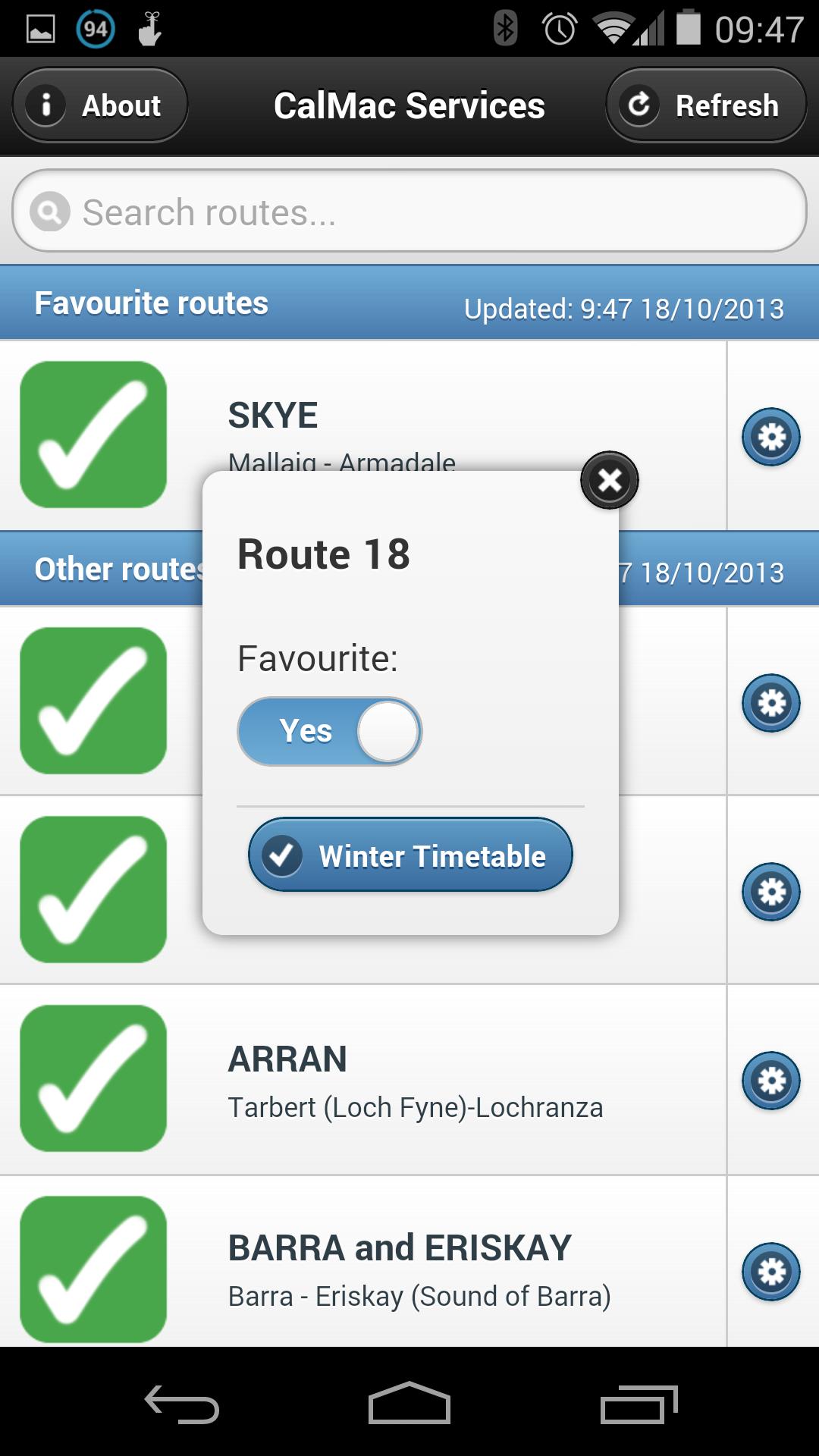 CalMac Status