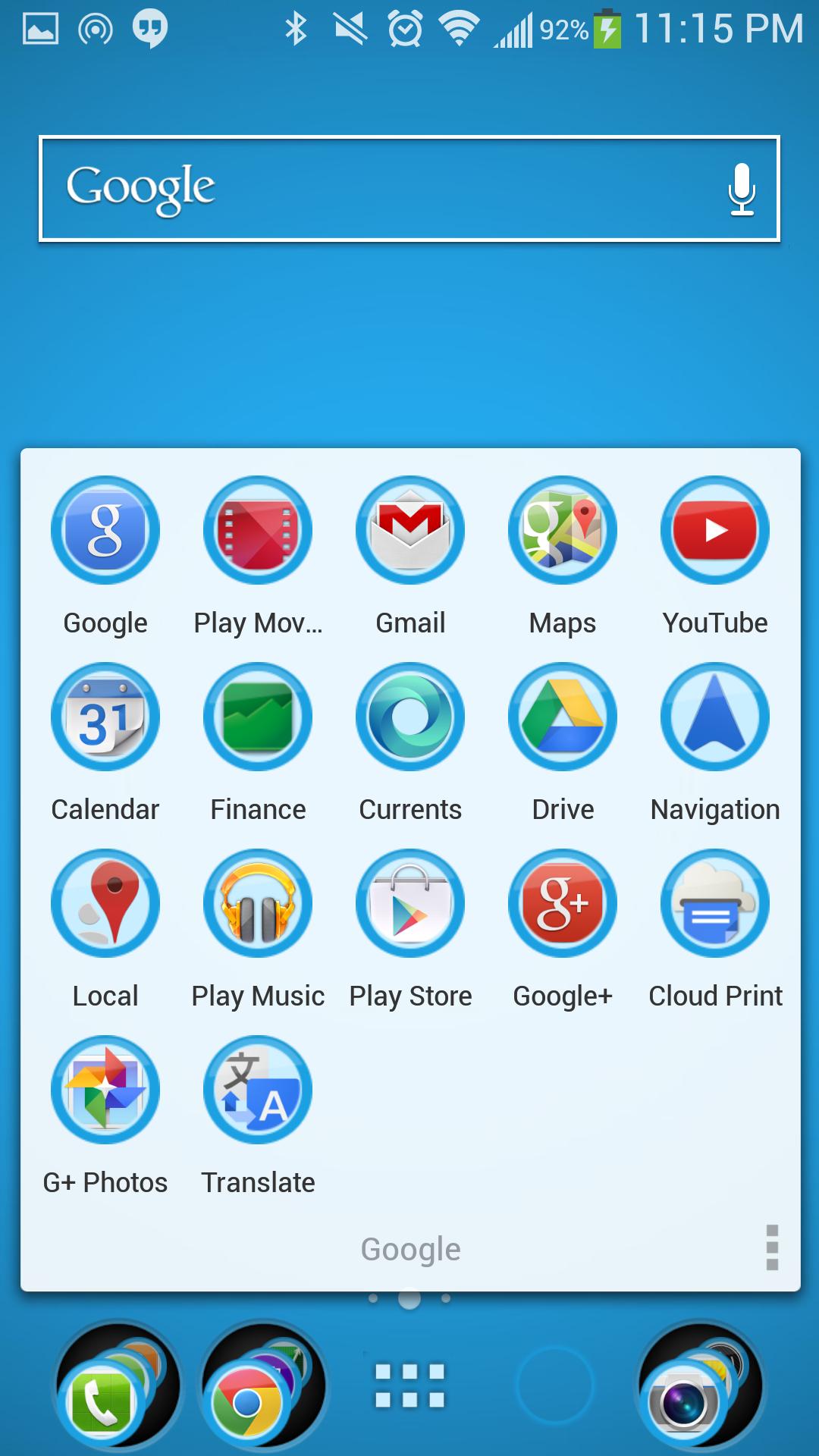 Sky Blue Theme Nova