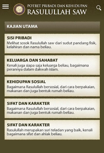 Potret Pribadi Nabi Muhammad