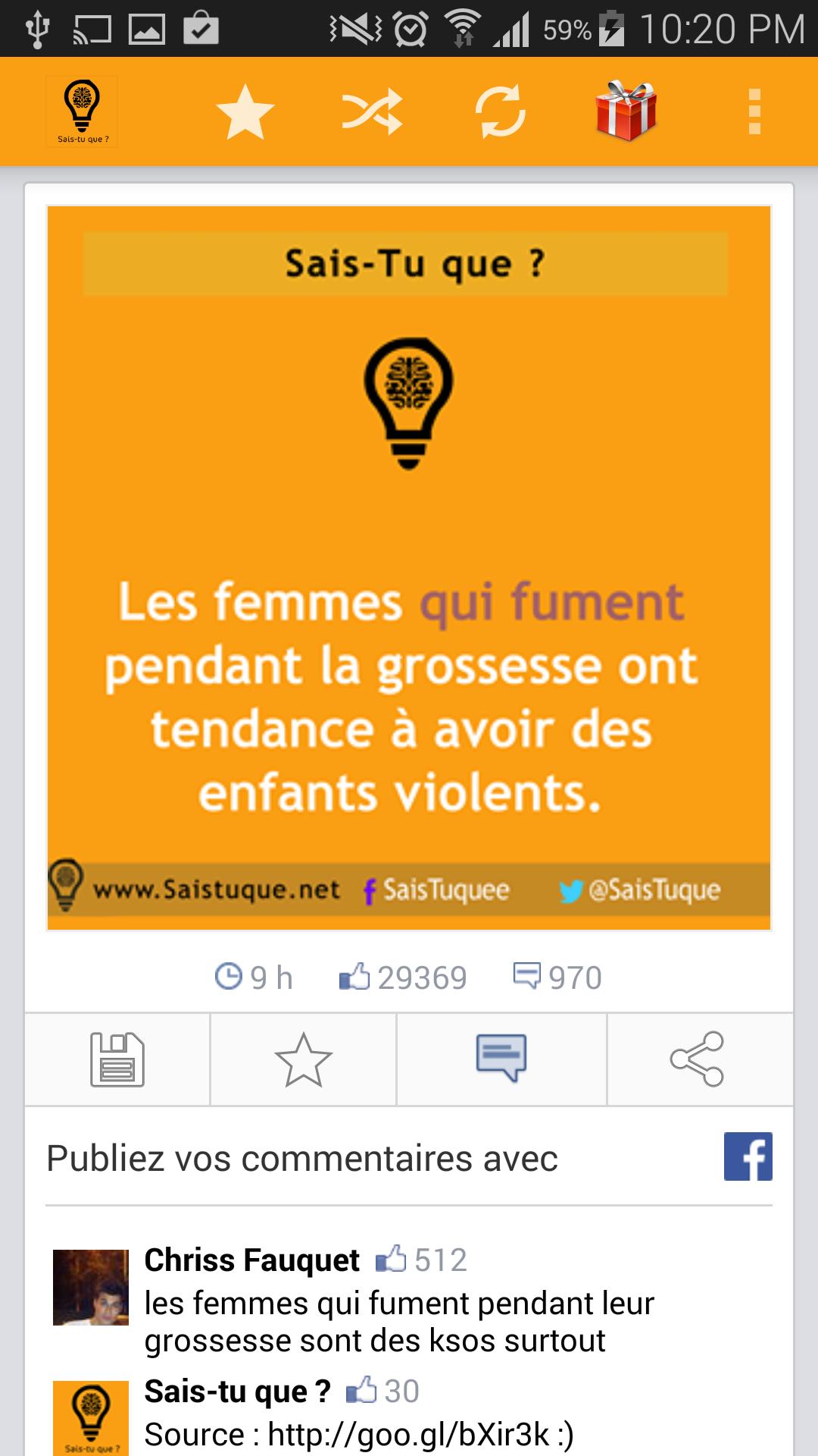 Sais-tu que?