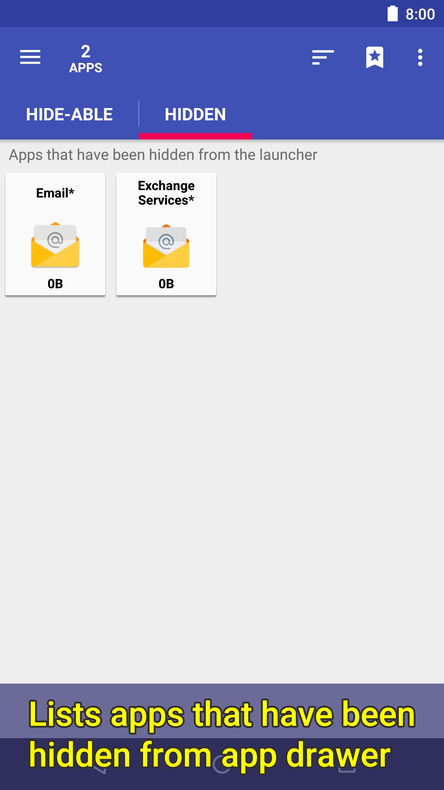 2 Hide Apps