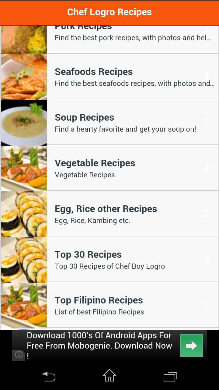 Chef Boy Logro Recipes