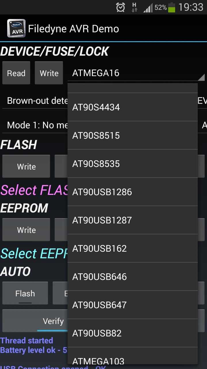 Filedyne AVR Demo