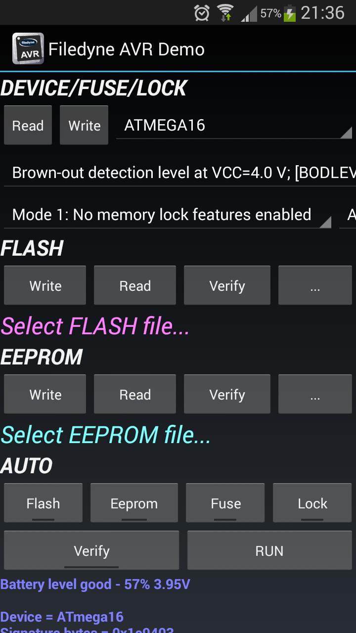 Filedyne AVR Demo