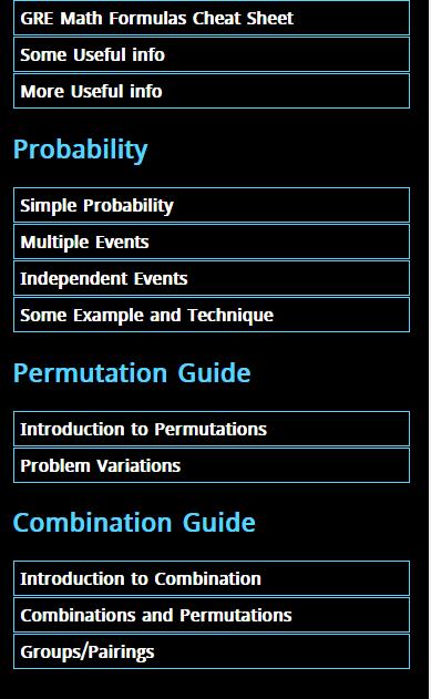 GRE Math Prep