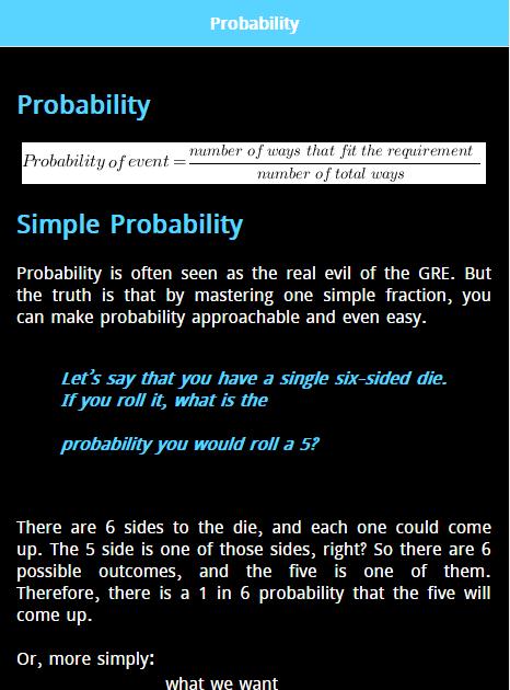 GRE Math Prep