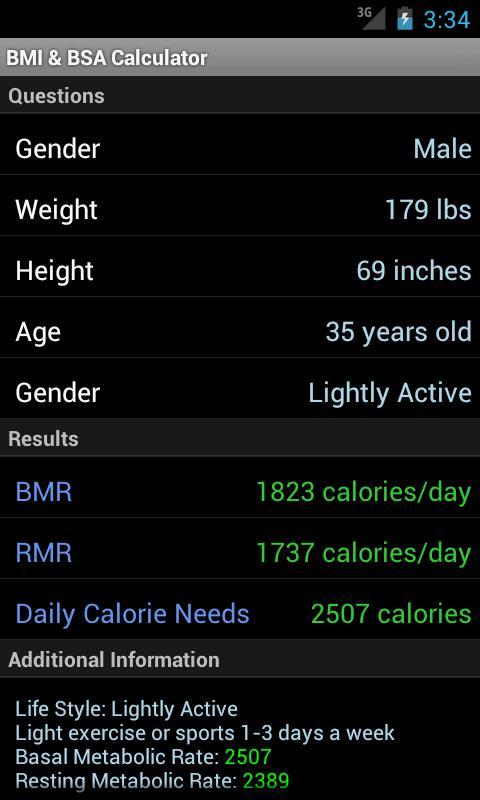 BMR Calculator
